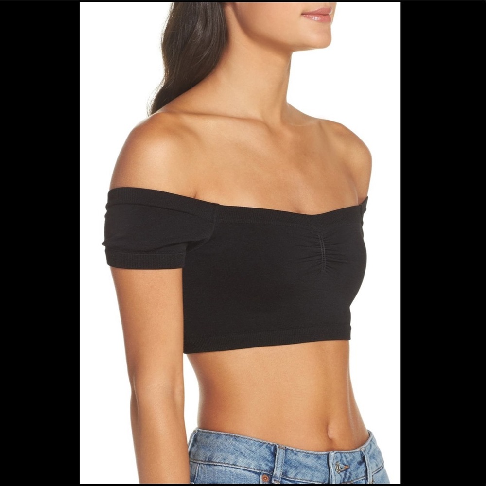 NEW FPIntimately MakeYouMine Off the Shoulder Crop